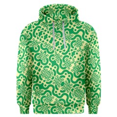 Liquid Art Pouring Abstract Seamless Pattern Lover Green Maze Men s Overhead Hoodie by artico
