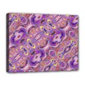 Liquid Art Pouring Abstract Seamless Pattern Tiger Eyes Canvas 14  x 11  (Stretched) View1