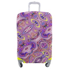 Liquid Art Pouring Abstract Seamless Pattern Tiger Eyes Luggage Cover (medium) by artico