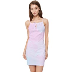 Watercolor Clouds Summer Tie Front Dress by Littlebird