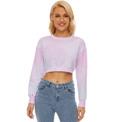 Watercolor Clouds Lightweight Long Sleeve Sweatshirt by Littlebird