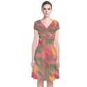Artflow  Short Sleeve Front Wrap Dress View1