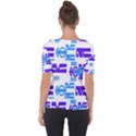 Abstract pattern geometric backgrounds   Shoulder Cut Out Short Sleeve Top View2