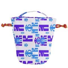 Abstract Pattern Geometric Backgrounds   Drawstring Bucket Bag by Eskimos
