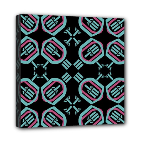 Abstract Pattern Geometric Backgrounds   Mini Canvas 8  X 8  (stretched) by Eskimos