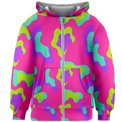 Abstract Pattern Geometric Backgrounds   Kids  Zipper Hoodie Without Drawstring by Eskimos