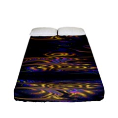 Abstract Art - Adjustable Angle Jagged 1 Fitted Sheet (full/ Double Size) by EDDArt