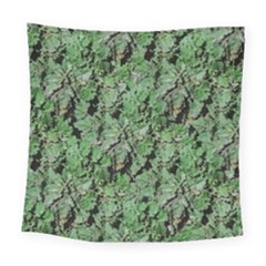 Botanic Camouflage Pattern Square Tapestry (large) by dflcprintsclothing