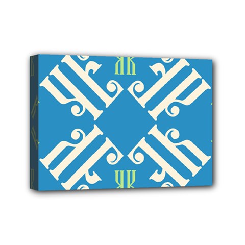 Abstract Pattern Geometric Backgrounds   Mini Canvas 7  X 5  (stretched) by Eskimos