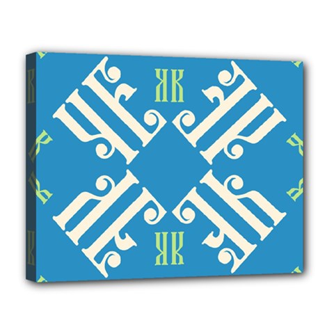 Abstract Pattern Geometric Backgrounds   Canvas 14  X 11  (stretched) by Eskimos