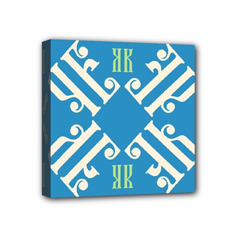 Abstract Pattern Geometric Backgrounds   Mini Canvas 4  X 4  (stretched) by Eskimos