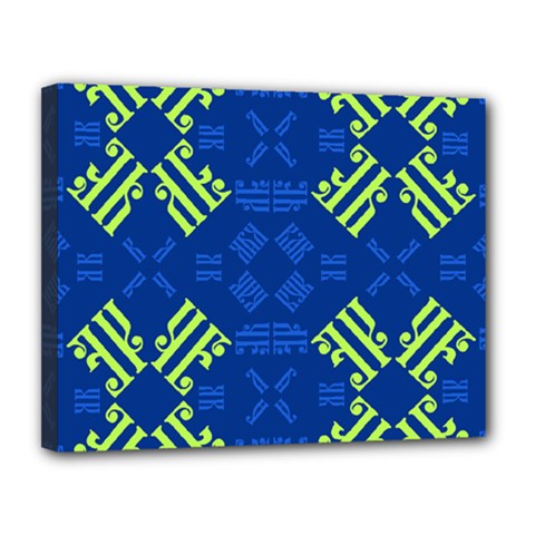 Abstract Pattern Geometric Backgrounds   Canvas 14  X 11  (stretched) by Eskimos