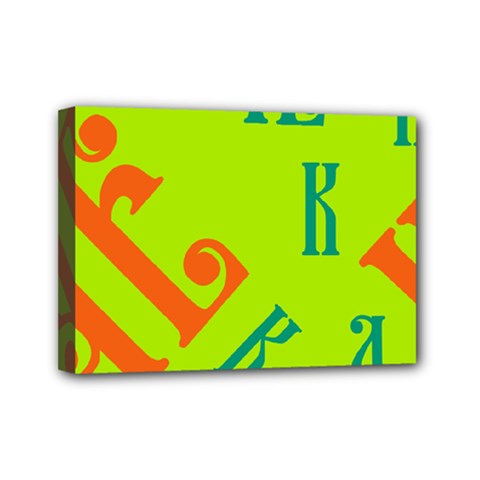 Abstract Pattern Geometric Backgrounds   Mini Canvas 7  X 5  (stretched) by Eskimos