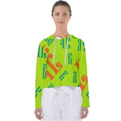 Abstract Pattern Geometric Backgrounds   Women s Slouchy Sweat by Eskimos