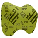 Abstract pattern geometric backgrounds   Head Support Cushion View3