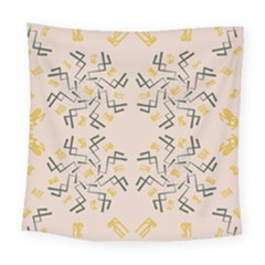 Abstract Pattern Geometric Backgrounds   Square Tapestry (large) by Eskimos