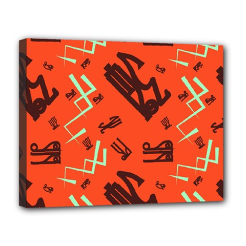 Abstract Pattern Geometric Backgrounds   Canvas 14  X 11  (stretched) by Eskimos
