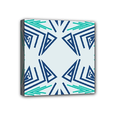 Abstract Pattern Geometric Backgrounds   Mini Canvas 4  X 4  (stretched) by Eskimos