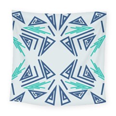Abstract Pattern Geometric Backgrounds   Square Tapestry (large) by Eskimos