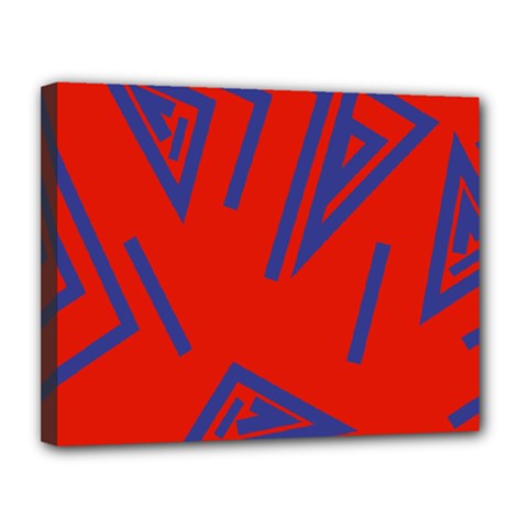 Abstract Pattern Geometric Backgrounds   Canvas 14  X 11  (stretched) by Eskimos