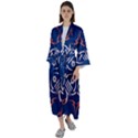 Abstract pattern geometric backgrounds   Maxi Satin Kimono View1