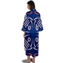 Abstract pattern geometric backgrounds   Maxi Satin Kimono View2