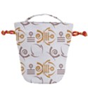 Abstract pattern geometric backgrounds   Drawstring Bucket Bag View2