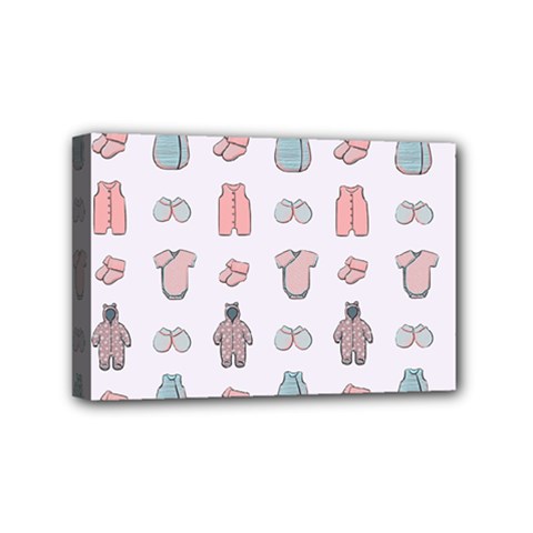 Pattern With Clothes For Newborns Mini Canvas 6  X 4  (stretched) by SychEva