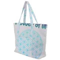 Flower Of Life  Zip Up Canvas Bag by tony4urban