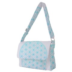 Flower Of Life  Full Print Messenger Bag (m) by tony4urban