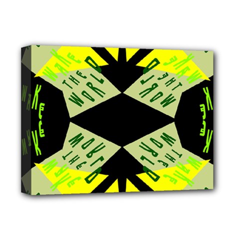 Abstract Pattern Geometric Backgrounds   Deluxe Canvas 16  X 12  (stretched)  by Eskimos