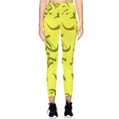 Abstract Pattern Geometric Backgrounds   Pocket Leggings  by Eskimos
