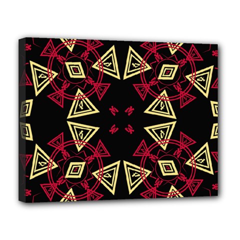 Abstract Pattern Geometric Backgrounds   Canvas 14  X 11  (stretched) by Eskimos