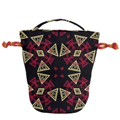 Abstract Pattern Geometric Backgrounds   Drawstring Bucket Bag by Eskimos