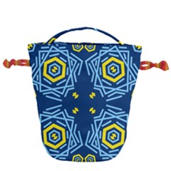Abstract Pattern Geometric Backgrounds   Drawstring Bucket Bag by Eskimos