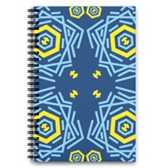 Abstract Pattern Geometric Backgrounds   5 5  X 8 5  Notebook by Eskimos