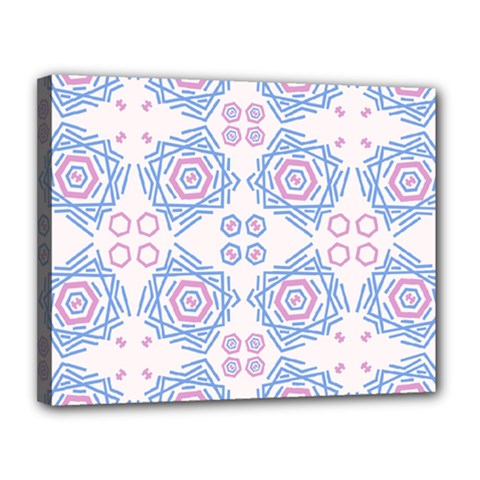 Abstract Pattern Geometric Backgrounds   Canvas 14  X 11  (stretched) by Eskimos
