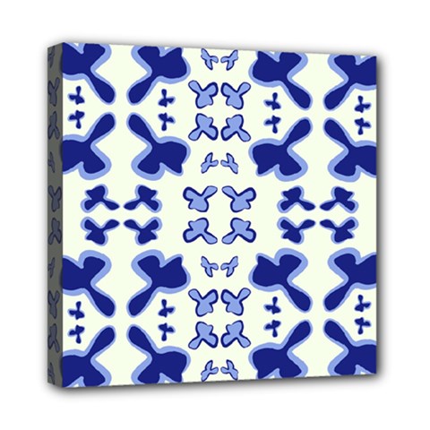 Abstract Pattern Geometric Backgrounds   Mini Canvas 8  X 8  (stretched) by Eskimos