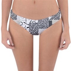 Abstract Pattern Reversible Hipster Bikini Bottoms by Sparkle