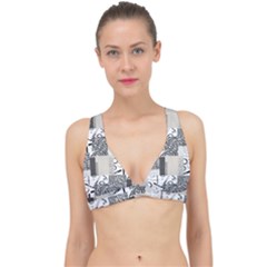 Abstract Pattern Classic Banded Bikini Top by Sparkle