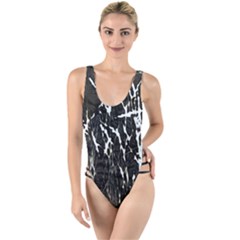 Abstract Light Games 3 High Leg Strappy Swimsuit by DimitriosArt