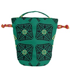 Abstract Pattern Geometric Backgrounds   Drawstring Bucket Bag by Eskimos