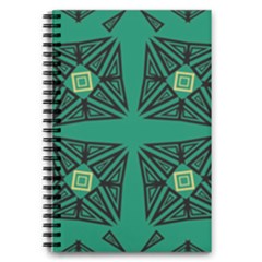 Abstract Pattern Geometric Backgrounds   5 5  X 8 5  Notebook by Eskimos