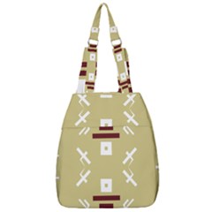 Abstract Pattern Geometric Backgrounds   Center Zip Backpack by Eskimos