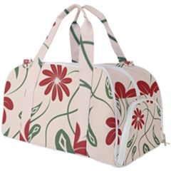  Folk Flowers Floral Art Print Flowers Abstract Art  Burner Gym Duffel Bag by Eskimos