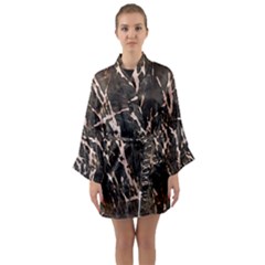 Abstract Light Games 4 Long Sleeve Satin Kimono by DimitriosArt