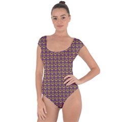 Olimedpurp Short Sleeve Leotard  by violetheavensky