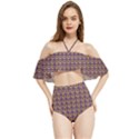 Olimedpurp Halter Flowy Bikini Set  View1