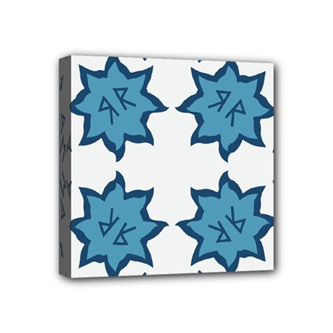 Abstract Pattern Geometric Backgrounds   Mini Canvas 4  X 4  (stretched) by Eskimos