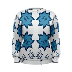 Abstract Pattern Geometric Backgrounds   Women s Sweatshirt by Eskimos